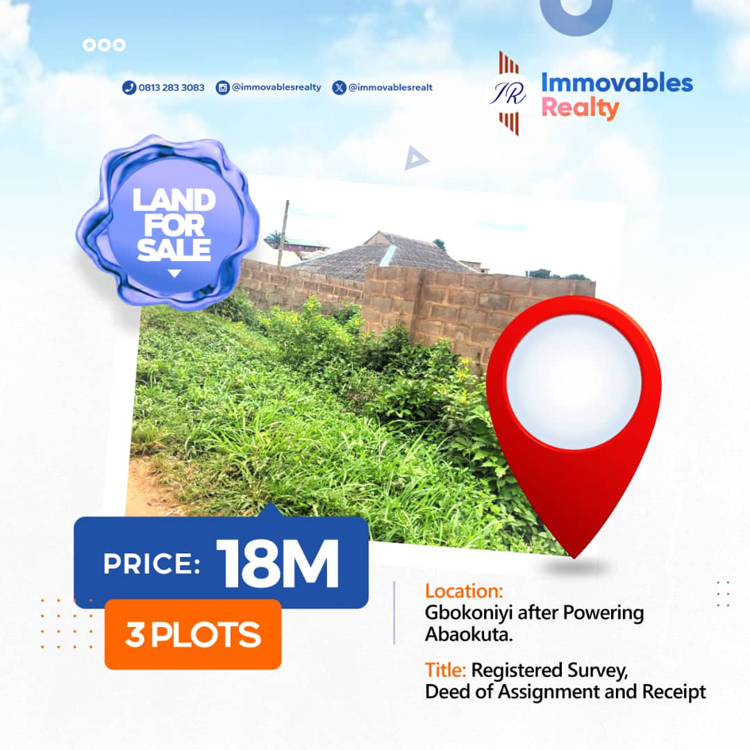 Land For Sale (3 Plots)