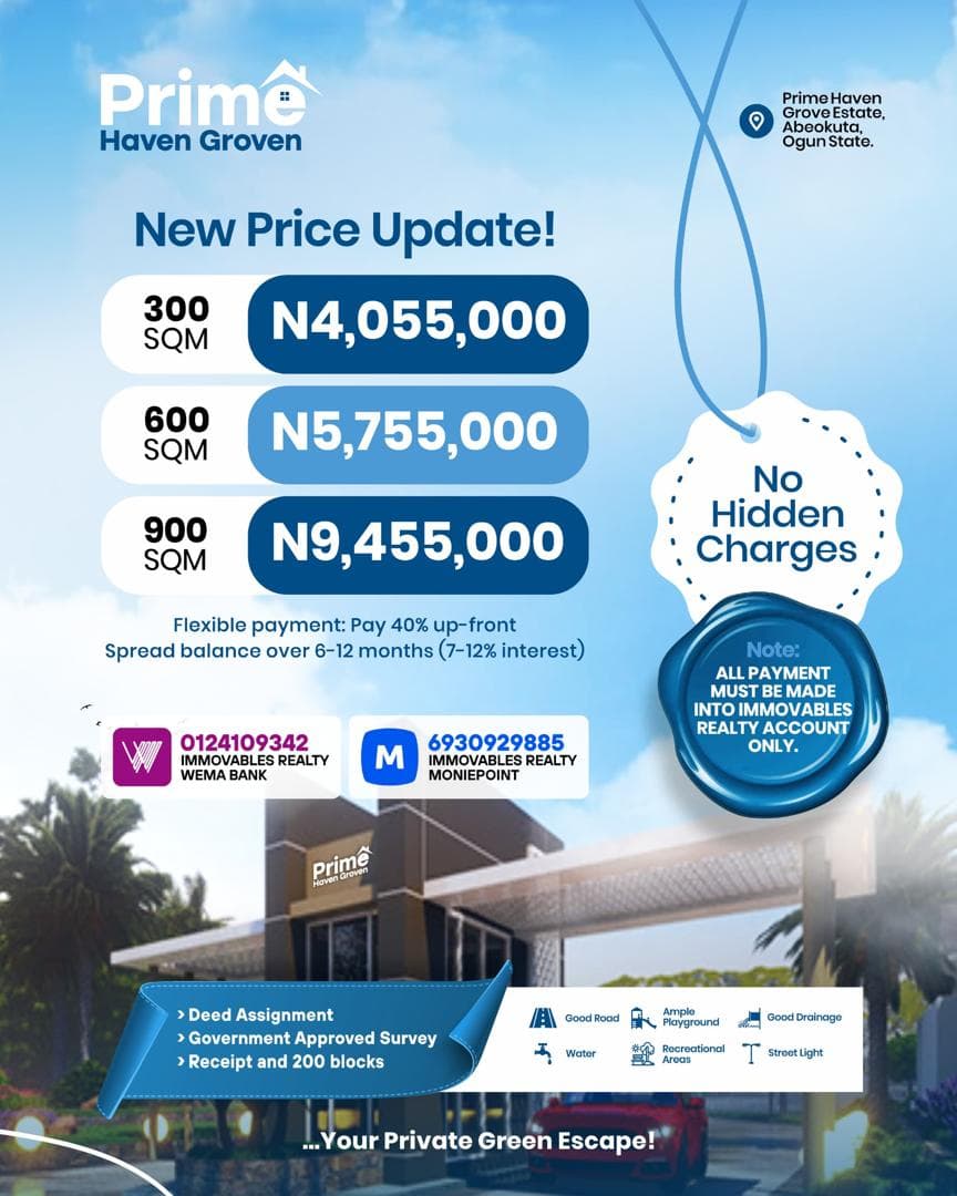 Prime Haven Groven - Updated Pricing